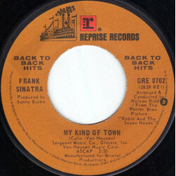 Frank Sinatra My Kind Of Town / That's Life Vinyl 7" USED