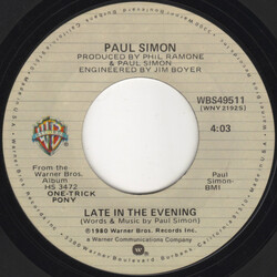Paul Simon Late In The Evening Vinyl 7" USED