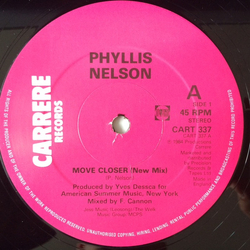 Phyllis Nelson Move Closer (New Mix) Vinyl 12" USED