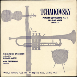 Pyotr Ilyich Tchaikovsky / Sinfonia Of London / Richard Austin (3) / Kyla Greenbaum Piano Concerto No.1 Vinyl LP USED