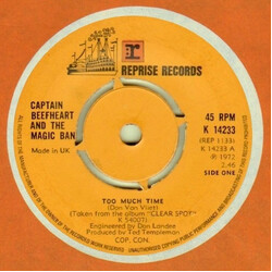 Captain Beefheart / The Magic Band Too Much Time Vinyl 7" USED