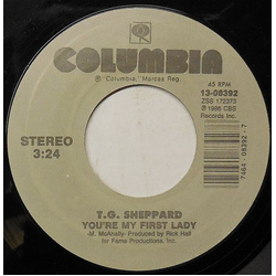 T.G. Sheppard You're My First Lady / One For The Money Vinyl 7" USED