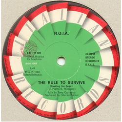 N.O.I.A. / Gaznevada The Rule To Survive / I.C. Love Affair Vinyl 12" USED