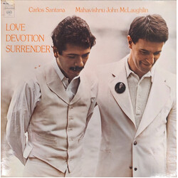 Carlos Santana / John McLaughlin Love Devotion Surrender Vinyl LP USED