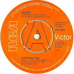 Harry Nilsson Something True Vinyl 7" USED