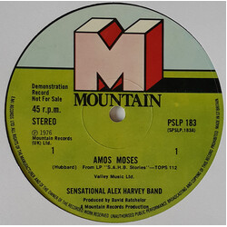 The Sensational Alex Harvey Band Amos Moses USED VINYL 12INCH SINGLE 45 RPM PROMO