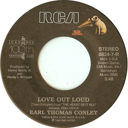 Earl Thomas Conley Love Out Loud Vinyl 7" USED