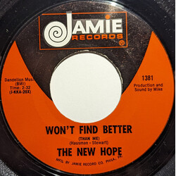 The New Hope Won't Find Better (Than Me) / They Call It Love Vinyl 7" USED