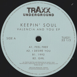 Keepin' Soul Valencia And You EP Vinyl 12" USED