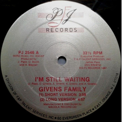 The Givens Family I'm Still Waiting Vinyl 12" USED