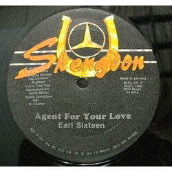 Earl Sixteen Agent For Your Love Vinyl 12" USED
