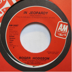 Roger Hodgson In Jeopardy Vinyl 7" USED