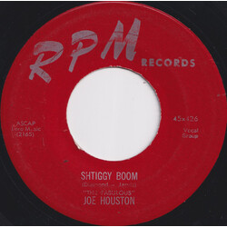 Joe Houston Shtiggy Boom / Joe's Gone Vinyl 7" USED