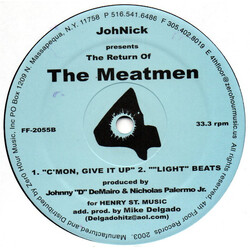 JohNick The Return Of The Meatmen Vinyl 12" USED