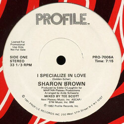 Sharon Brown I Specialize In Love Vinyl 12" USED