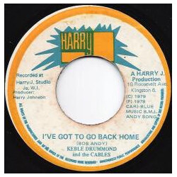 Keble Drummond / The Cables I've Got To Go Back Home USED VINYL 7INCH 45 RPM