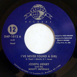Joseph Henry / The Mighty Imperials I've Never Found A Girl / The Matador Vinyl 7" USED