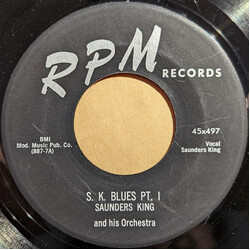 Saunders King And His Orchestra S. K. Blues Vinyl 7" USED