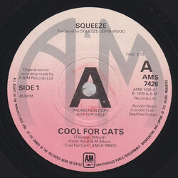 Squeeze (2) Cool For Cats Vinyl 7" USED