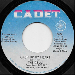 The Dells Open Up My Heart / Nadine USED VINYL 7INCH 45 RPM SINGLE STYRENE