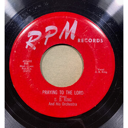 B.B. King Orchestra Praying To The Lord / Please Help Me Vinyl 7" USED