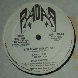 Steve Drayton / Barbara Fowler Stop Playin' With My Love / Come And Get My Lovin' Vinyl 12" USED