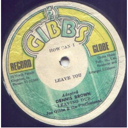 Dennis Brown / Prince Mohammed How Can I Leave You/ Bubbling Love Vinyl 12" USED