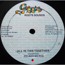 Delroy Wilson All In This Together / Because I Am Black Vinyl 12" USED