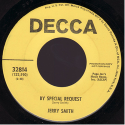 Jerry Smith (4) By Special Request / Open All Night Vinyl 7" USED