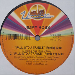 Jimmy Ross Fall Into A Trance / First True Love Affair Vinyl 12" USED
