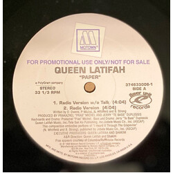 Queen Latifah Paper USED VINYL 12INCH SINGLE PROMO STEREO
