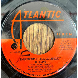 Solomon Burke Everybody Needs Somebody To Love / Looking For My Baby Vinyl 7" USED