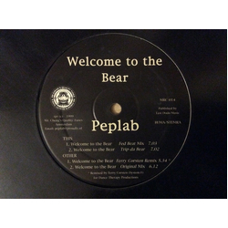 Peplab Welcome To The Bear Vinyl 12" USED