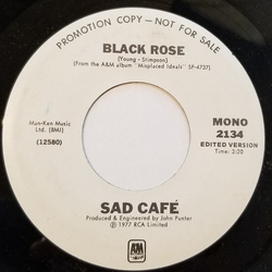 Sad Café Black Rose Vinyl 7" USED