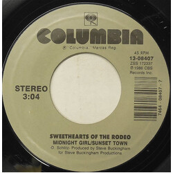 Sweethearts Of The Rodeo Midnight Girl/Sunset Town Vinyl 7" USED