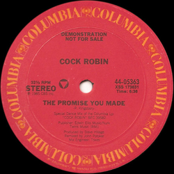 Cock Robin The Promise You Made Vinyl 12" USED