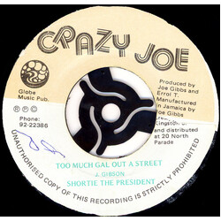 Shorty The President Too Much Gal Out A Street / Let Go Mi Hand Babylon Vinyl 7" USED