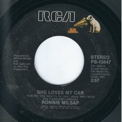 Ronnie Milsap She Loves My Car Vinyl 7" USED