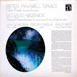 Peter Maxwell Davies / Richard Wernick Dark Angels / Songs Of Remembrance Vinyl LP USED