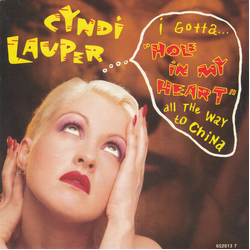 Cyndi Lauper Hole In My Heart (All The Way To China) Vinyl 7" USED