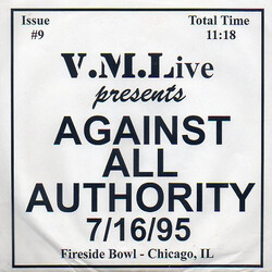 Against All Authority 7/16/95 (Fireside Bowl - Chicago, IL) Vinyl 7" USED