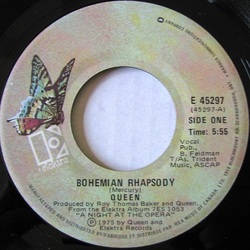 Queen Bohemian Rhapsody Vinyl 7" USED