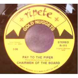 Chairmen Of The Board Dangling On A String / Pay To The Piper Vinyl 7" USED