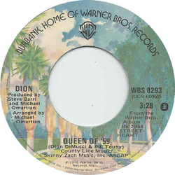 Dion (3) Queen Of '59 Vinyl 7" USED