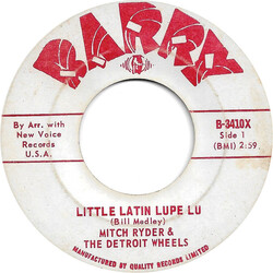 Mitch Ryder & The Detroit Wheels Little Latin Lupe Lu Vinyl 7" USED