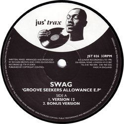 Swag Groove Seekers Allowance E.P Vinyl 12" USED