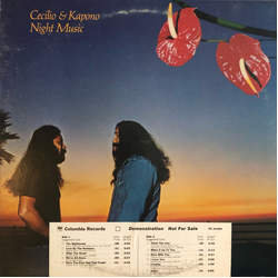 Cecilio & Kapono Night Music Vinyl LP USED
