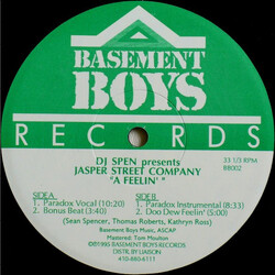 DJ Spen / Jasper Street Co. A Feelin' Vinyl 12" USED