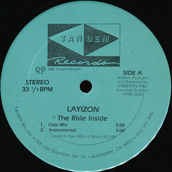 Layizon The Ride Inside Vinyl 12" USED