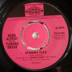 Herb Alpert & The Tijuana Brass Spanish Flea Vinyl 7" USED